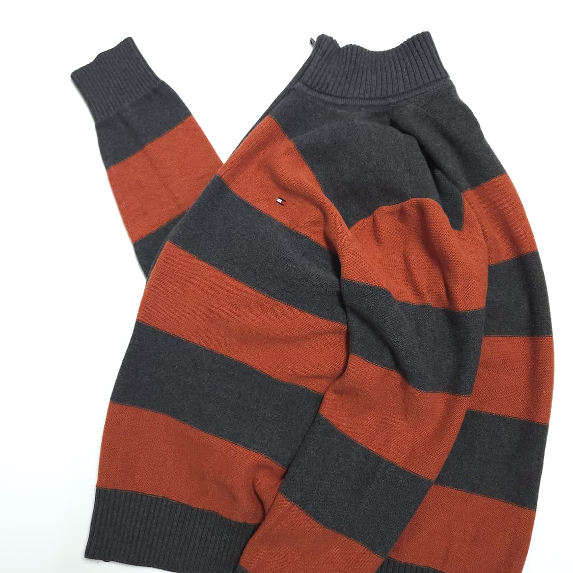 타미힐피거 스트라이프 투웨이 니트 집업 상품이미지3