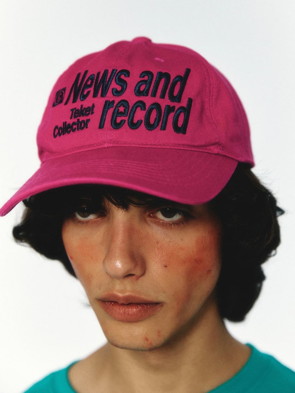 테켓 뉴스 앤 레코드 캡 모자 / 핑크 상품이미지1