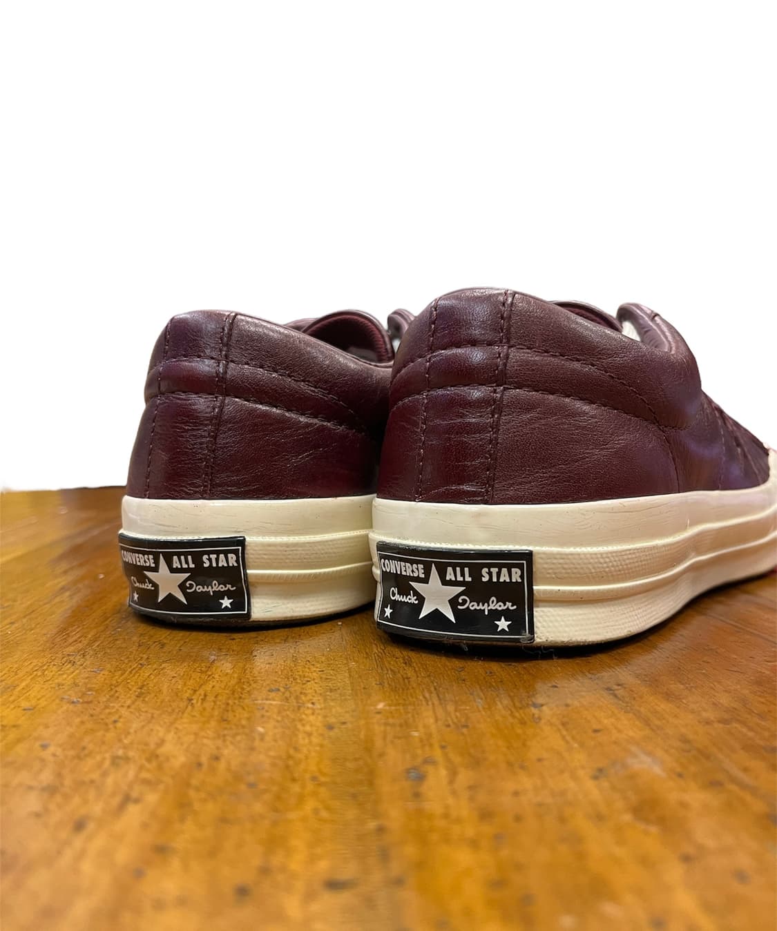 컨버스 원스타 레더 버건디 스니커즈 상품이미지5