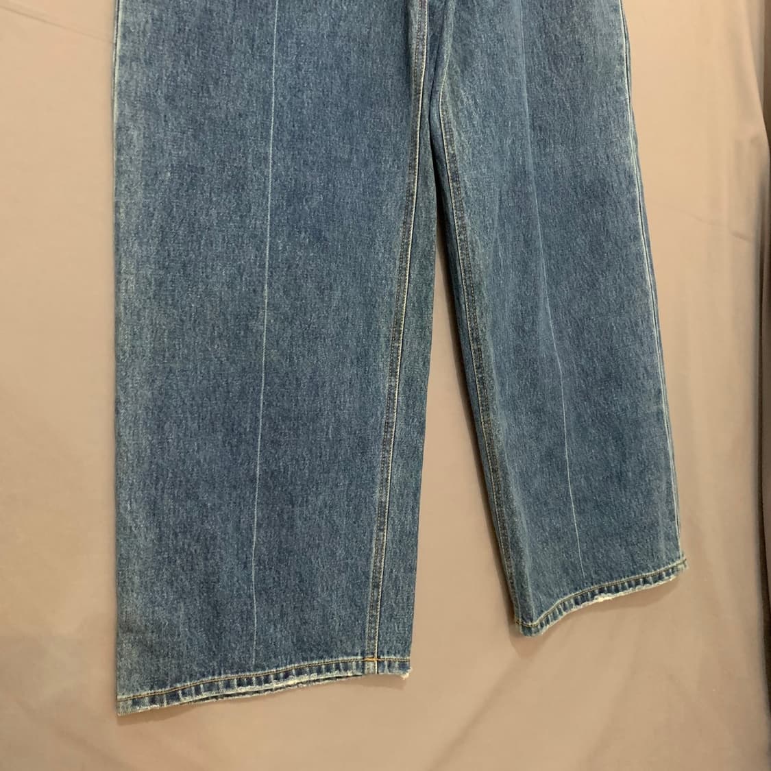 L 더 아이덴티티 프로젝트 플리츠 워싱 와이드 데님팬츠 청바지 상품이미지5