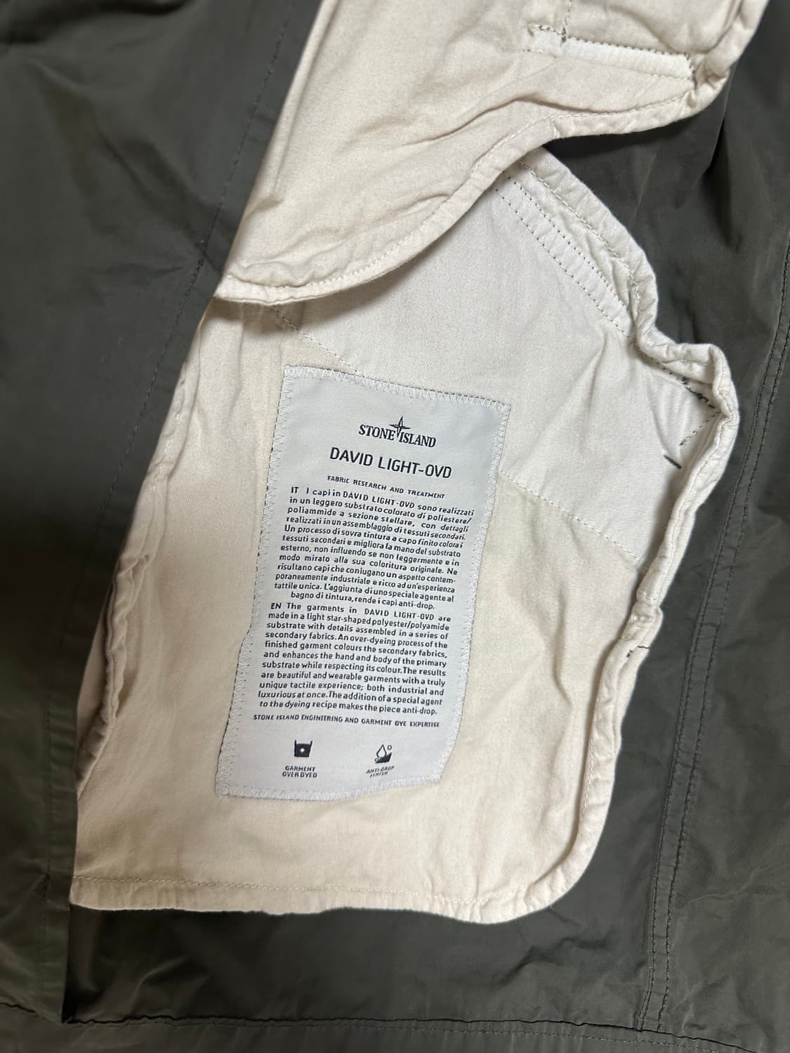 스톤아일랜드 David Light-OVD 야상 S 상품이미지2