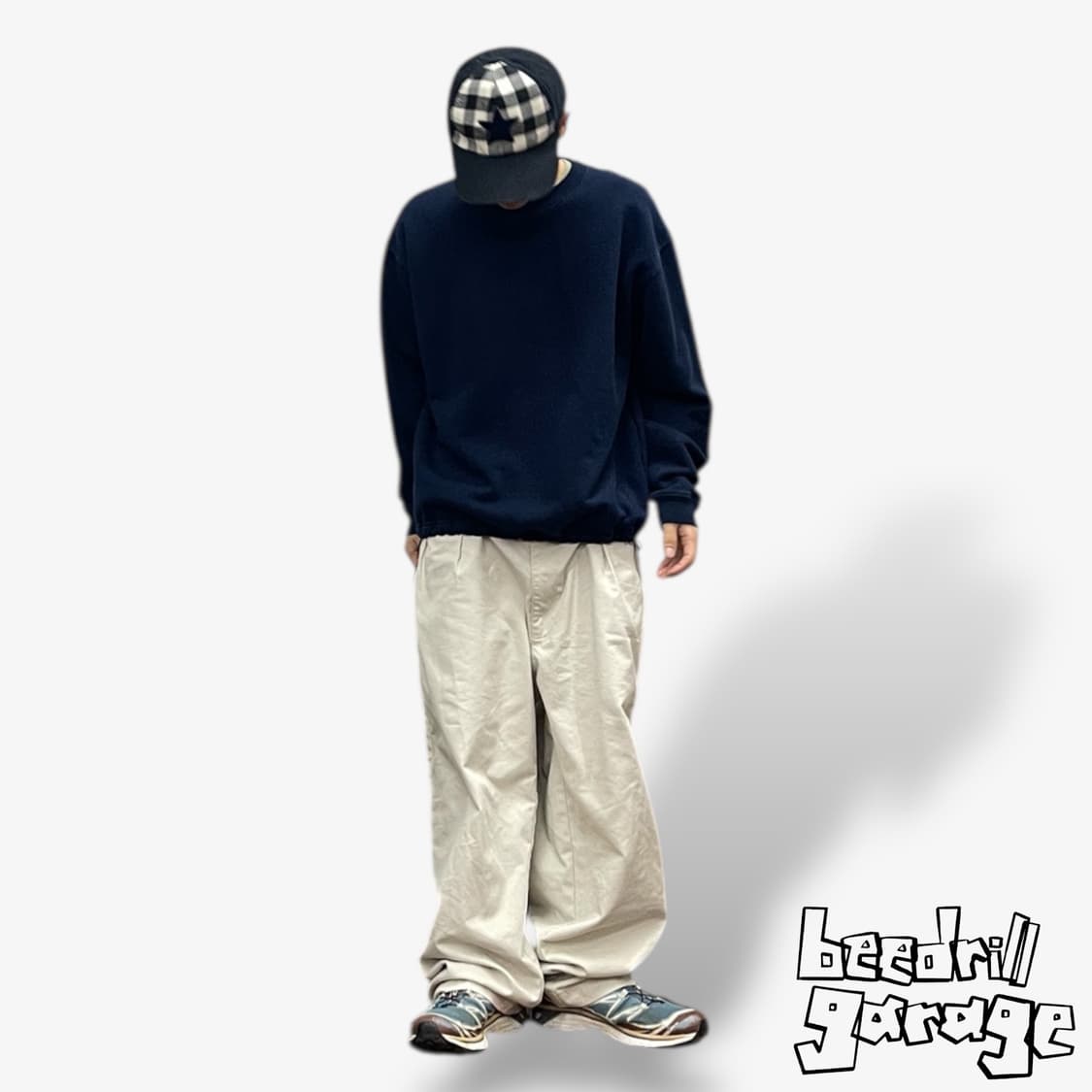 유니폼브릿지 베이직 스웻셔츠 네이비 상품이미지1