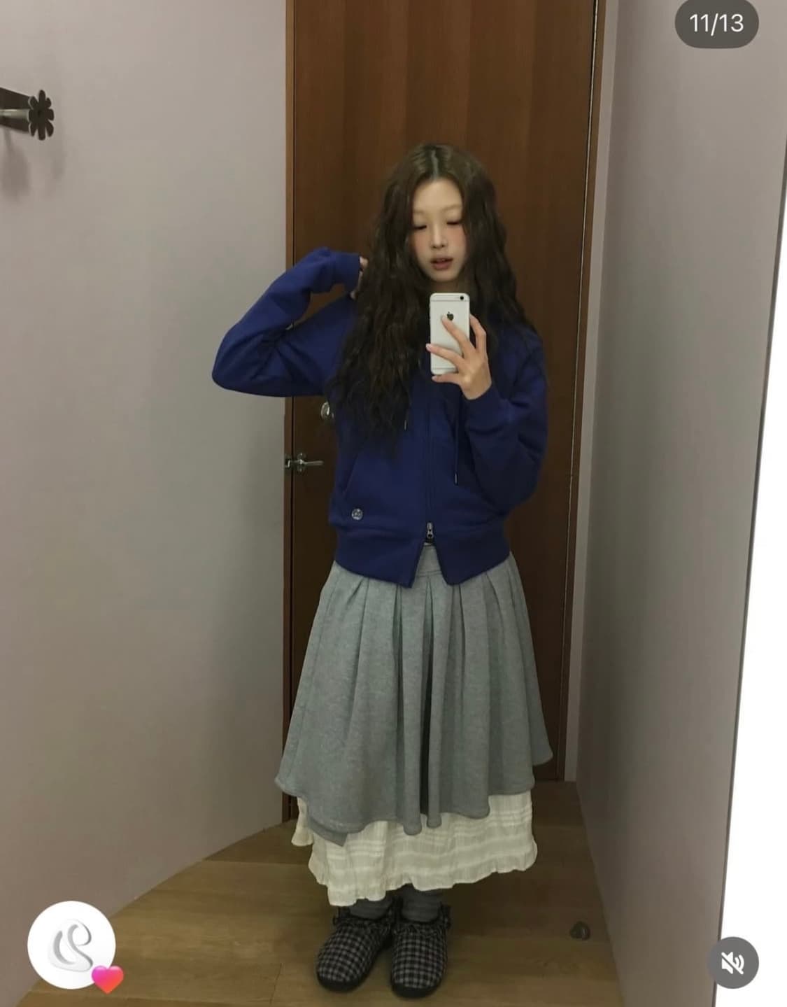 코이세이오 038 후드집업 블루 상품이미지3