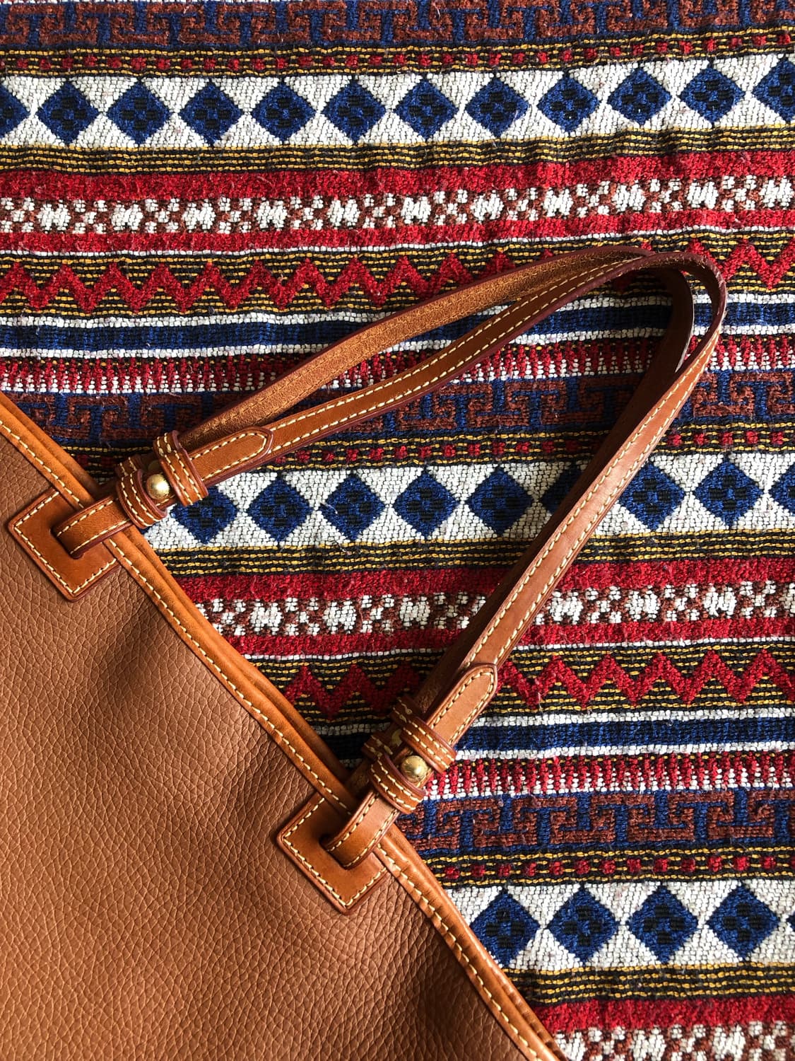 두니앤버크 브라운 레더 토트백 상품이미지7