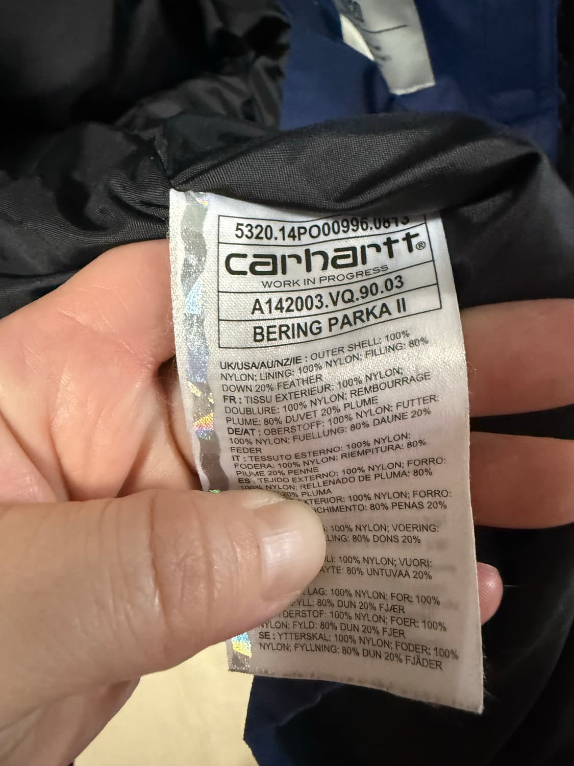 칼하트정품남자구스다운자캣 상품이미지5