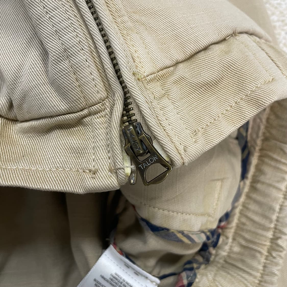 폴로 랄프로렌 포니 로고 코튼 치노 블루종 자켓 베이지 상품이미지5