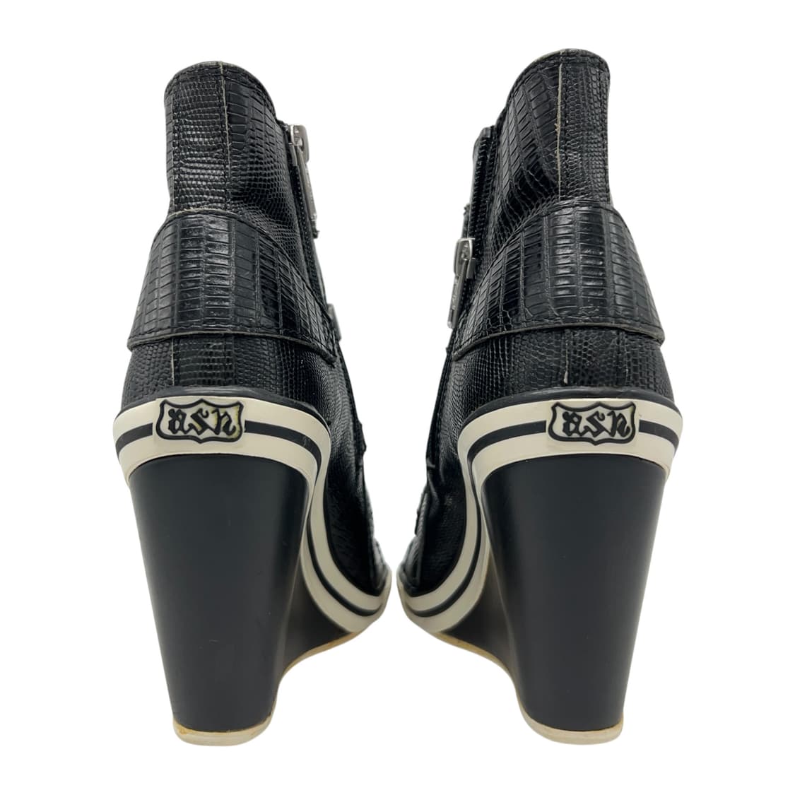 245 W 애쉬 웨지힐 스니커즈 리자드 블랙 상품이미지5