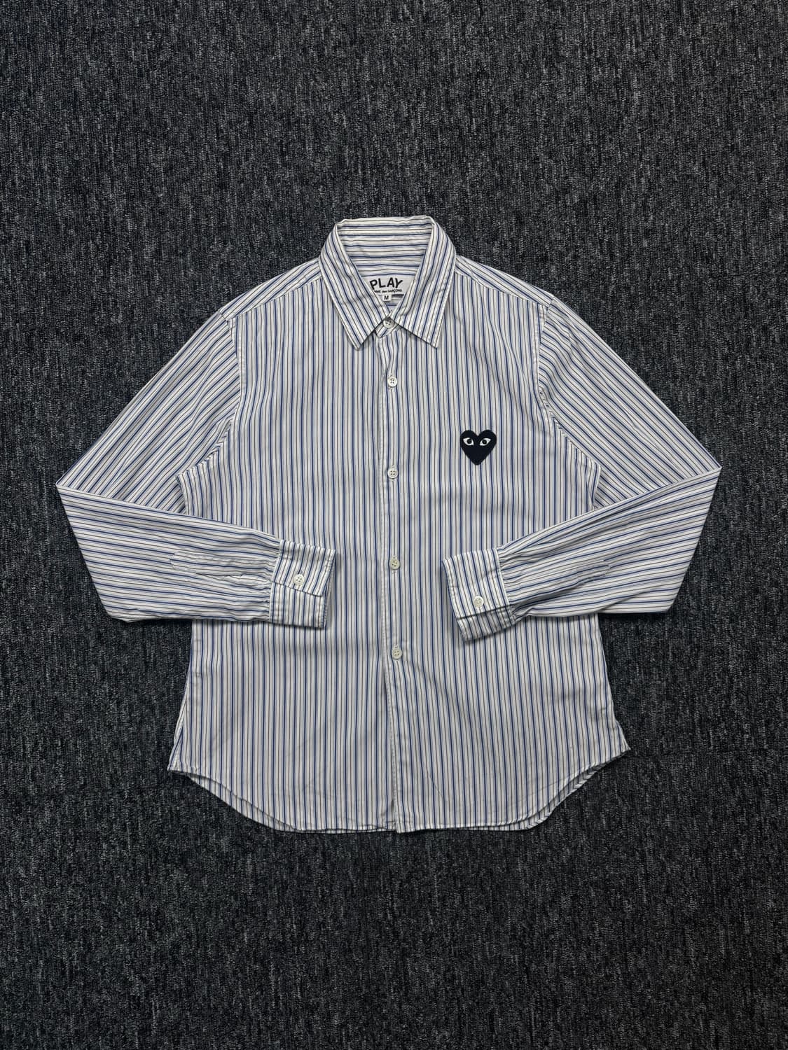 꼼데가르송 블루 스트라이프 셔츠 상품이미지3