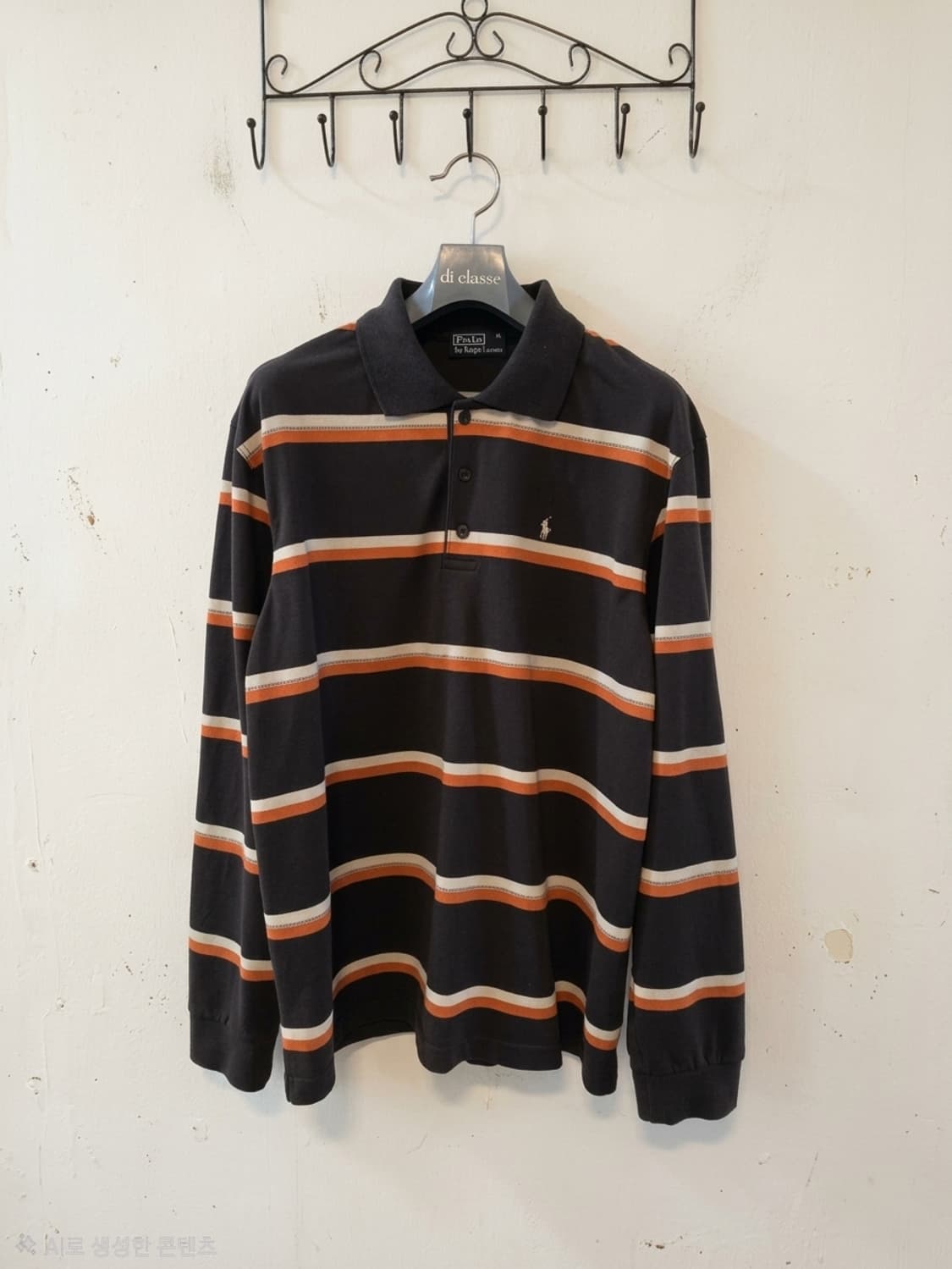 폴로 랄프로렌 스트라이프 긴팔 카라티 XL 상품이미지1