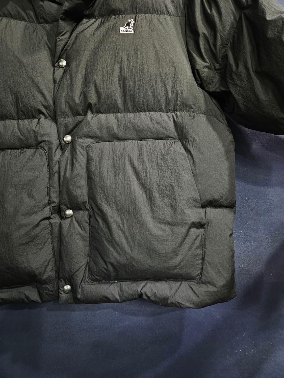 캉골 블랙컬러 남성 세미오버핏 95 덕다운 숏패딩  상품이미지6