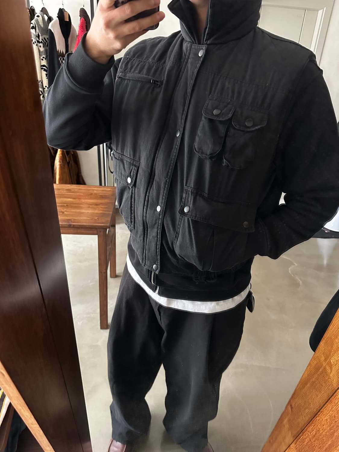 헌팅 디테일 워크웨어 패딩 베스트  상품이미지6