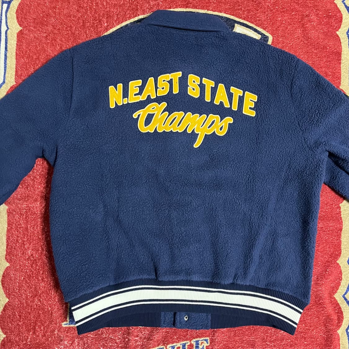 PRL 파일 플리스 레터맨 자켓 폴로랄프로렌 바시티  상품이미지2