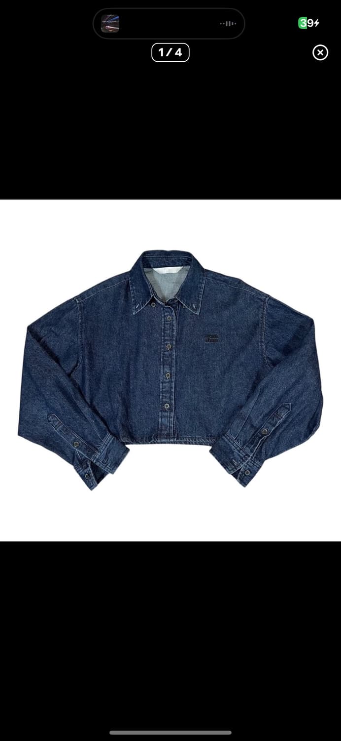  (바배) 에잇세컨즈 데님 크롭 셔츠 상품이미지1