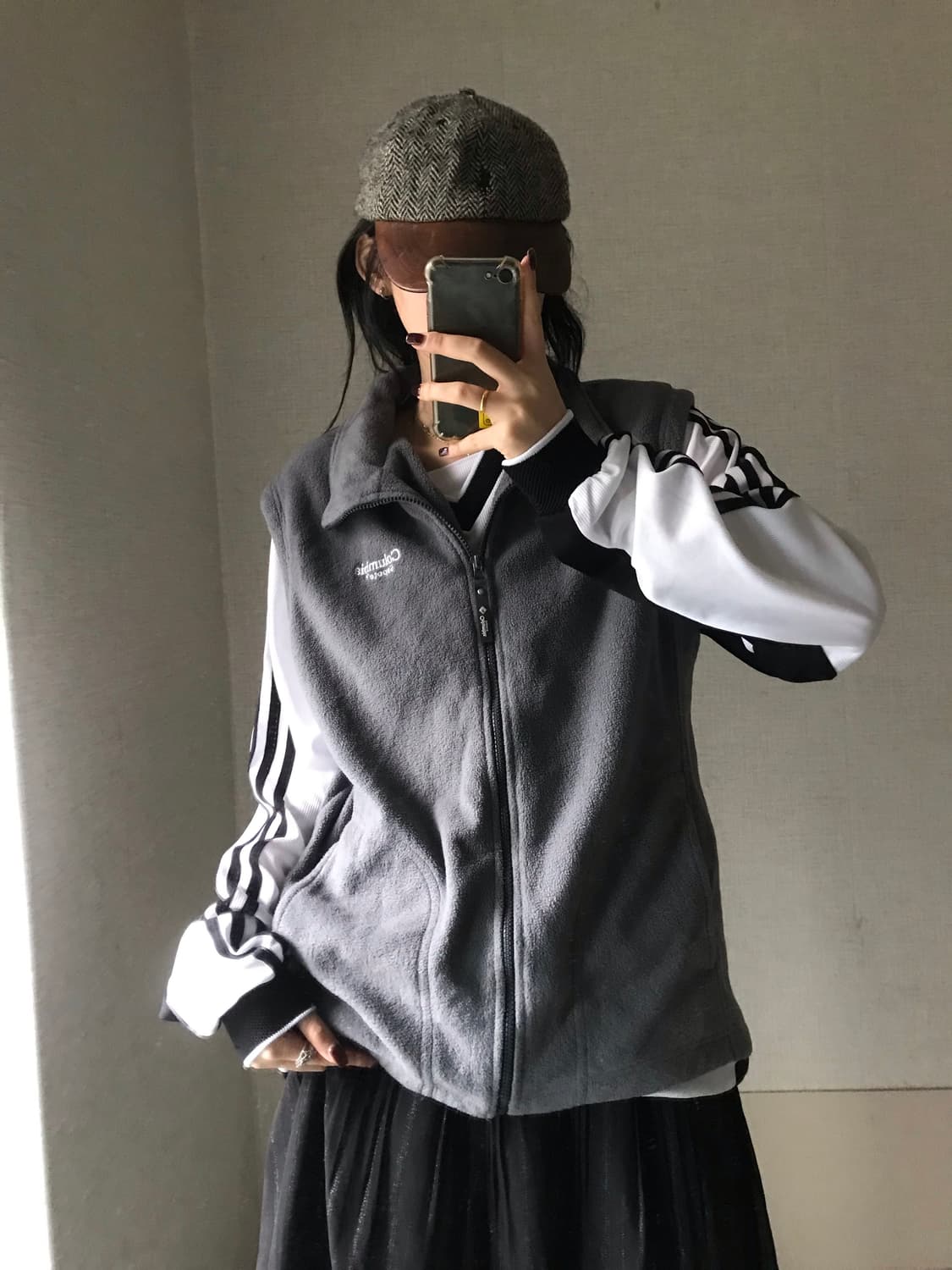 콜롬비아 그레이 후리스 조끼 상품이미지5