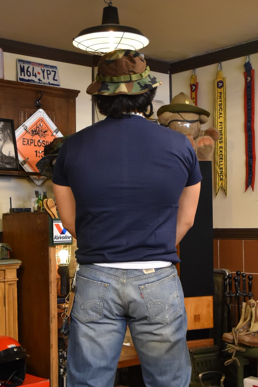 미국 NYPD 반팔티셔츠 네이비 M(95) / L(100) 사이즈 새상품 상품이미지4