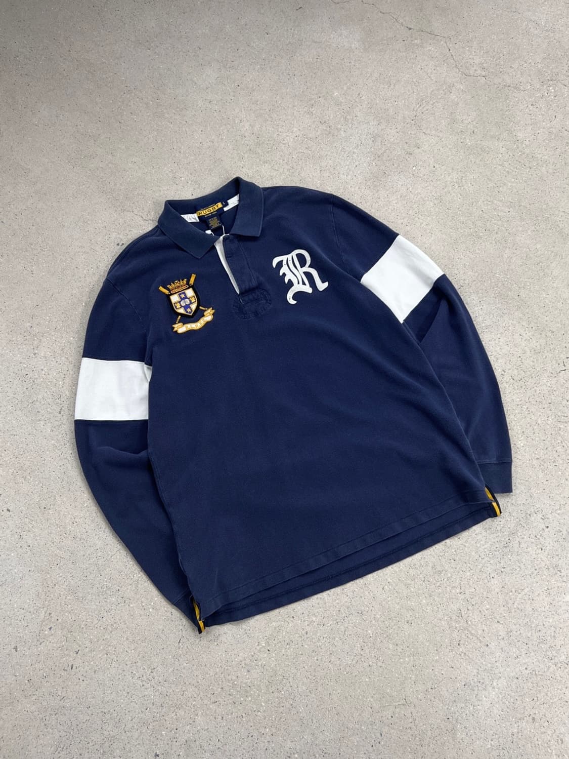 럭비 랄프로렌 배색 카라 티셔츠 상품이미지2