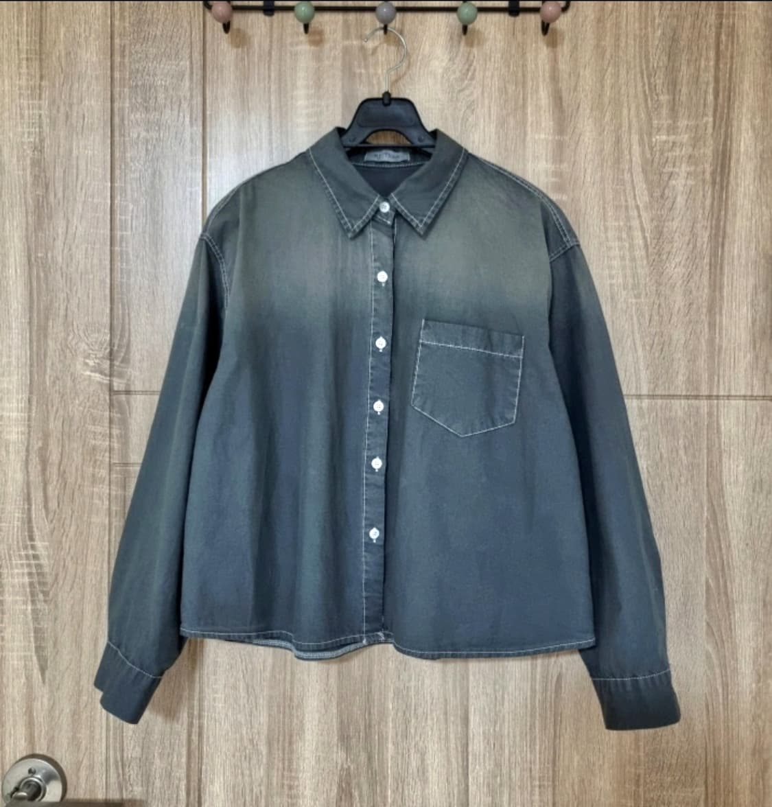 스티치 빈티지 워싱셔츠 상품이미지1