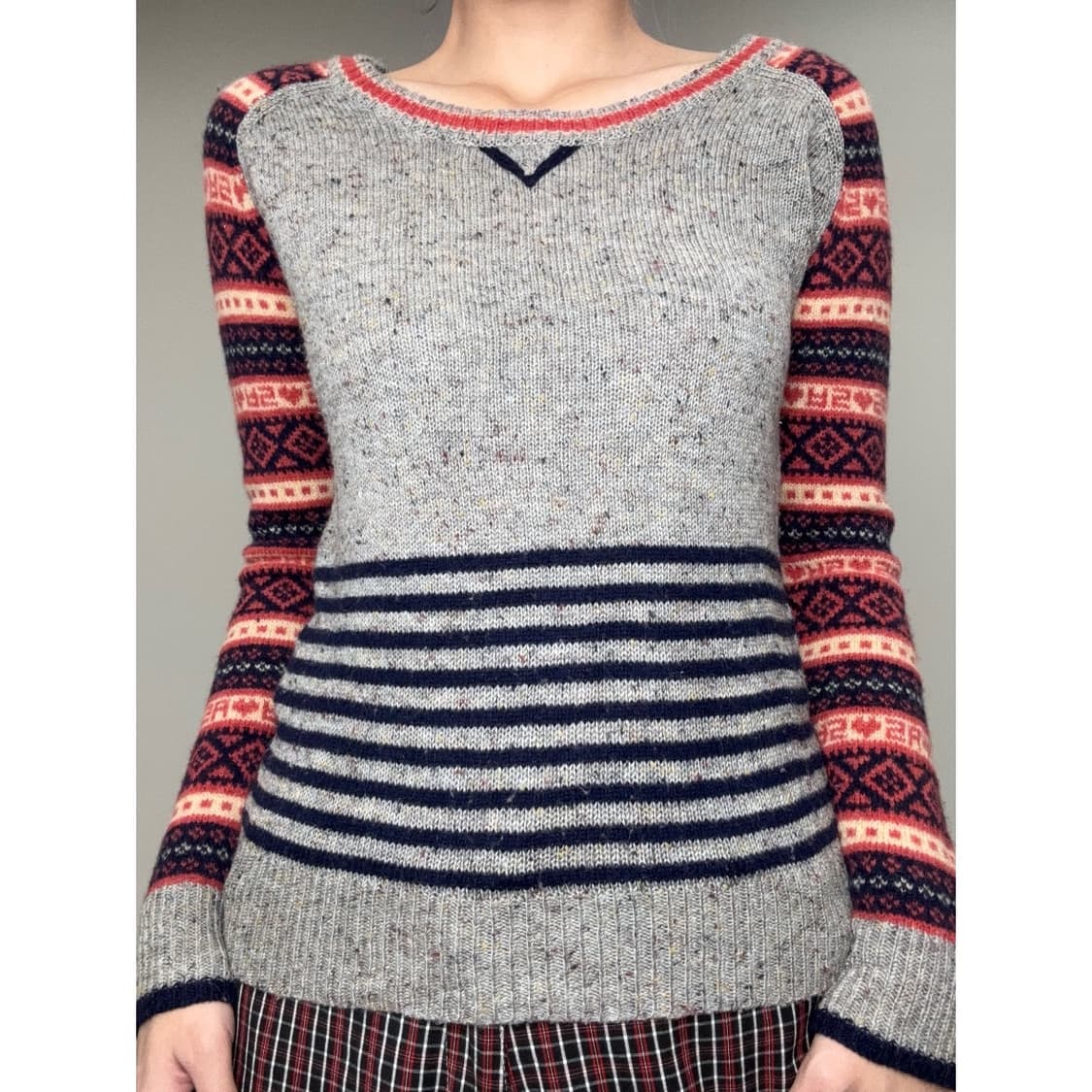 빈티지 노르딕 울 니트 상품이미지1