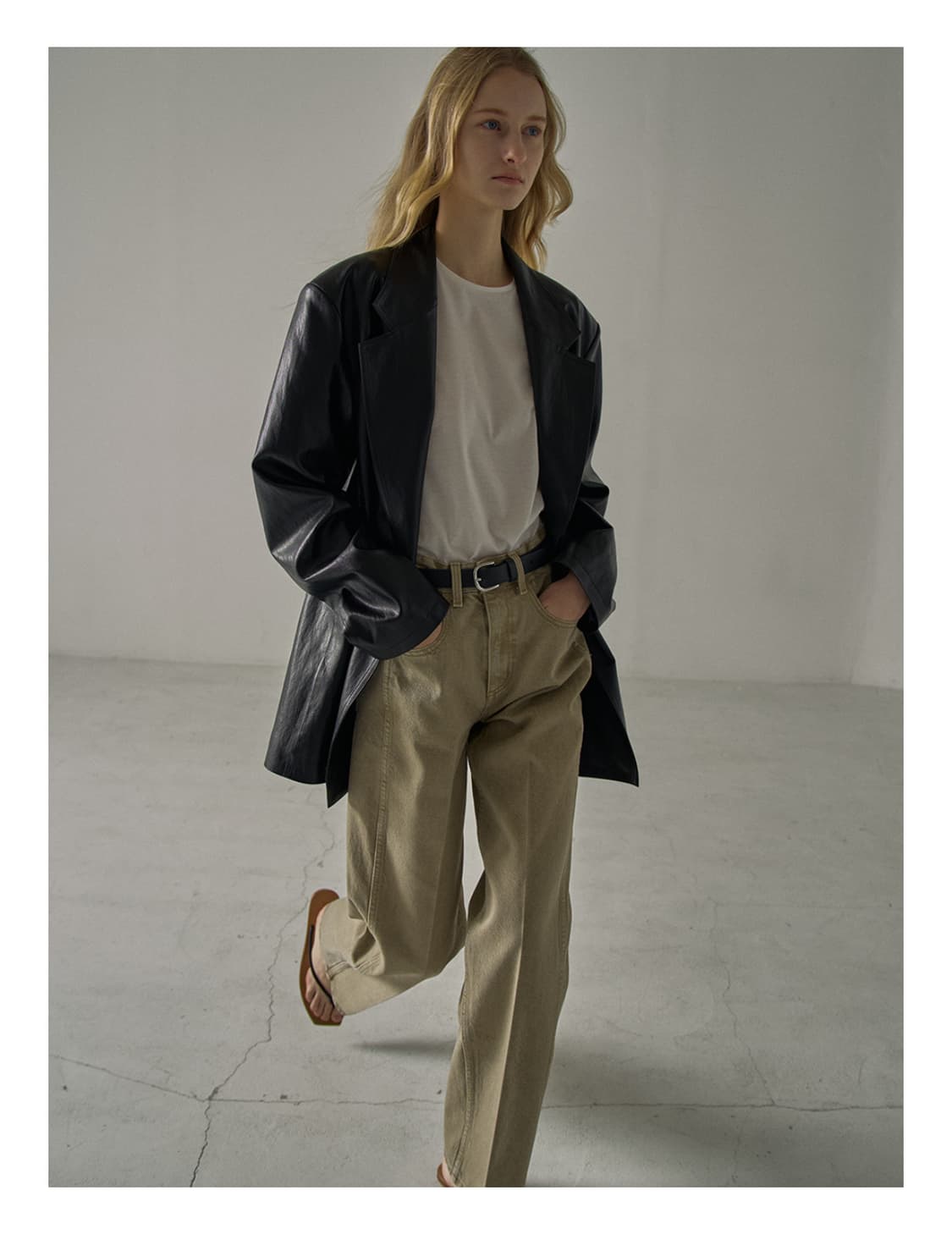 파사드패턴 클래식 데님 더스트카키 상품이미지2