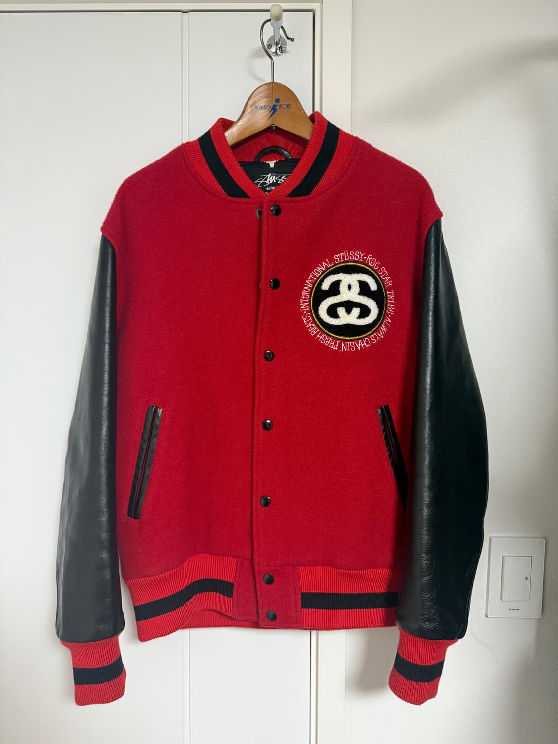 Stussy x Rocstar 바시티 자켓 상품이미지1