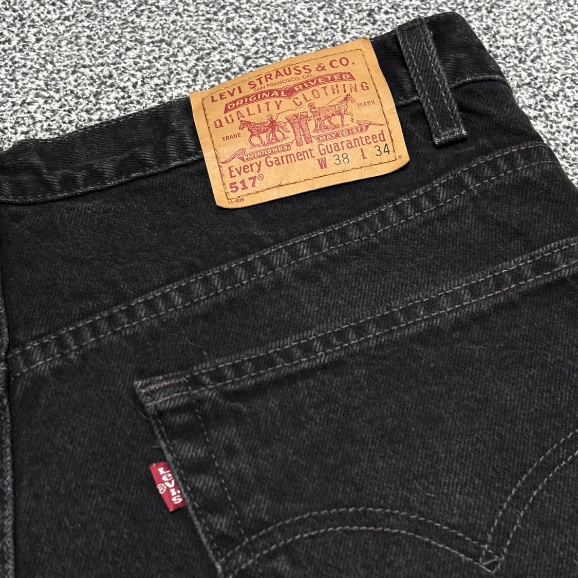 00s 빈티지 리바이스 517 블랙 허리46.5cm 상품이미지5