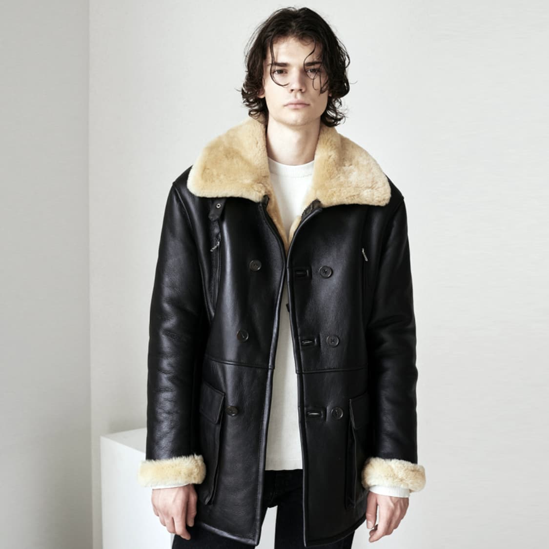 스페로네(SPERONE) 무스탕 더블코트 자켓 100-105 상품이미지1