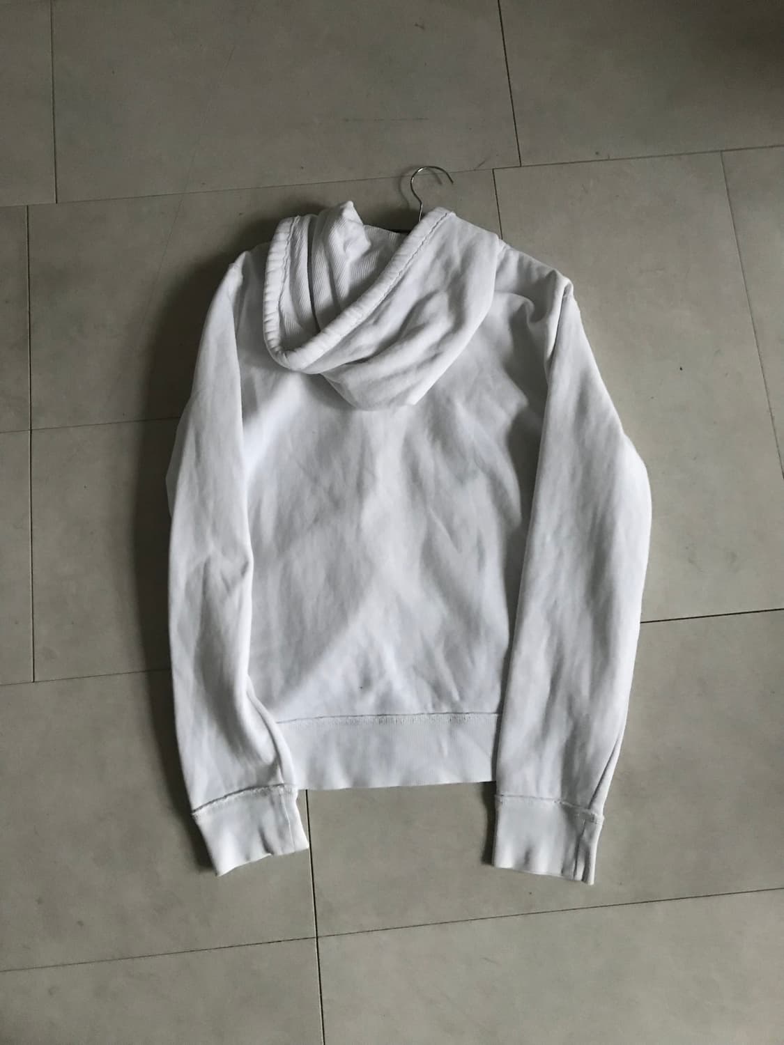 폴로 화이트 레터링 후드집업 상품이미지10