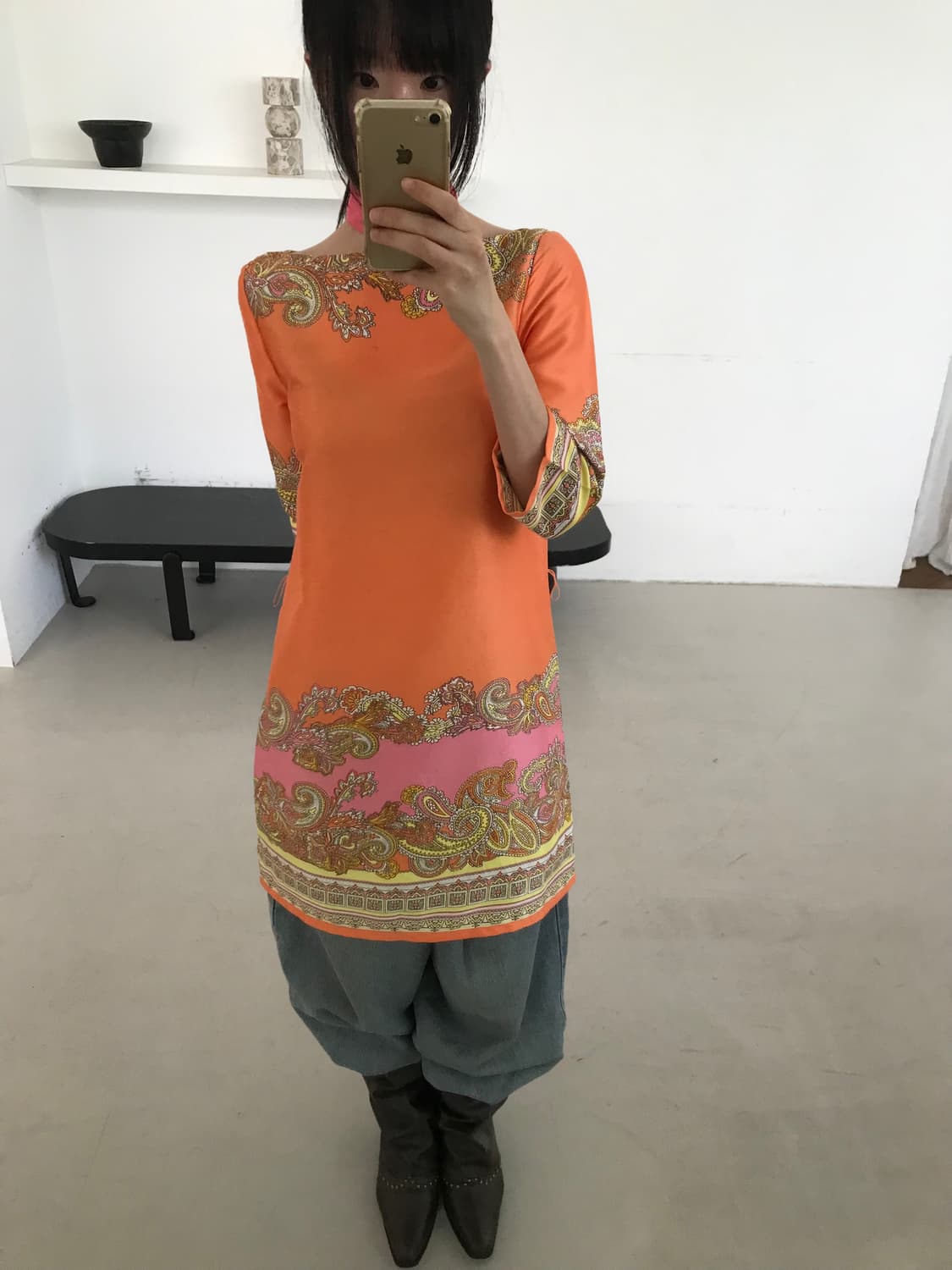 vintage paisley one-piece 상품이미지5