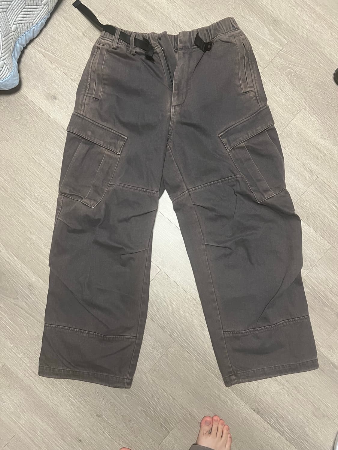 해칭룸 밀팬츠 워시드차콜 2사이즈 상품이미지2