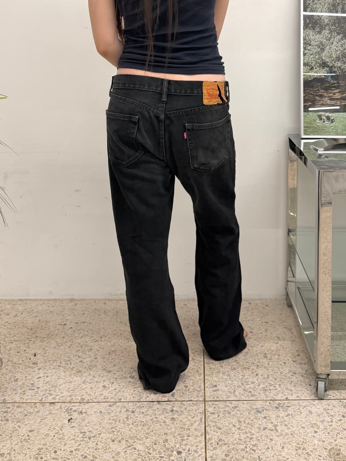 리바이스 505 레귤러 스트레이트 블랙 상품이미지4