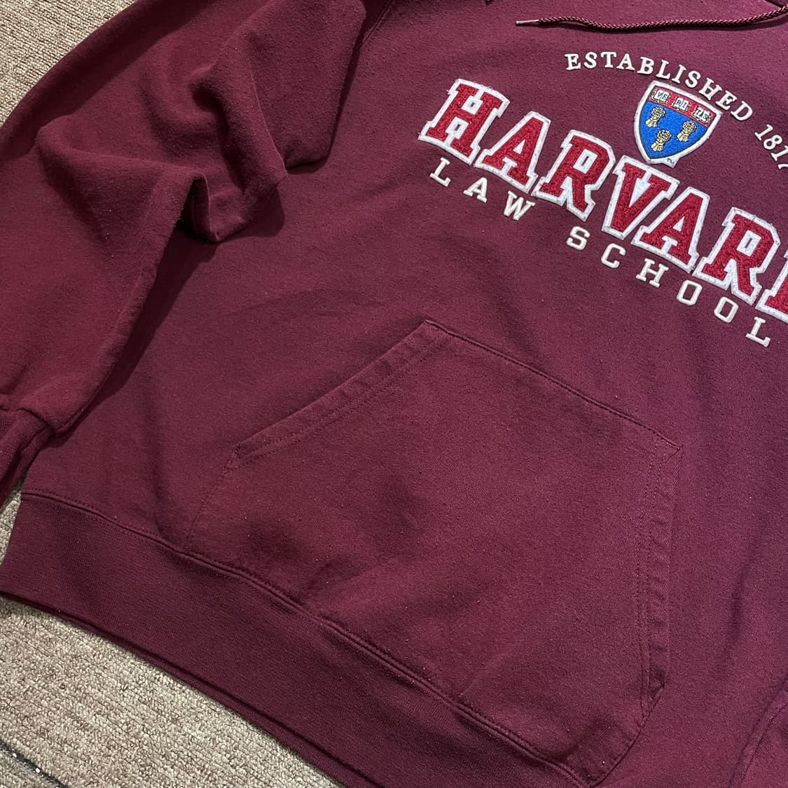 (M) Champion 챔피온 하버드 유니버시티 자수 패치 후드티 상품이미지7