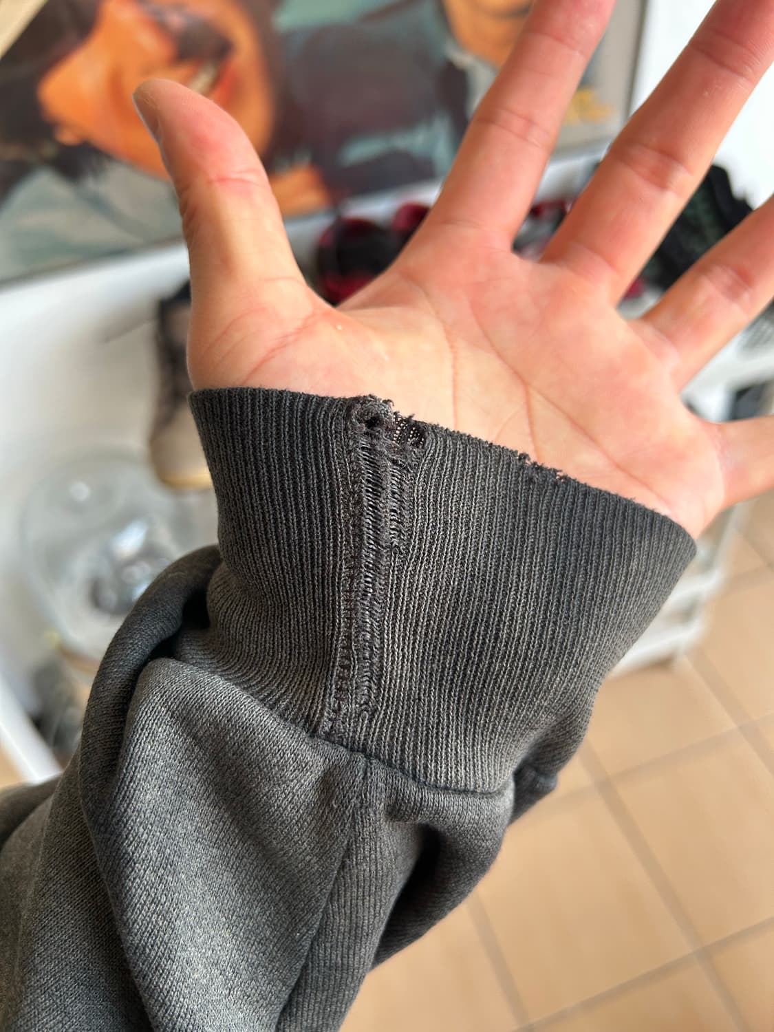 90‘s 러셀 크레이지페이드 후디 블랙 XL 상품이미지8