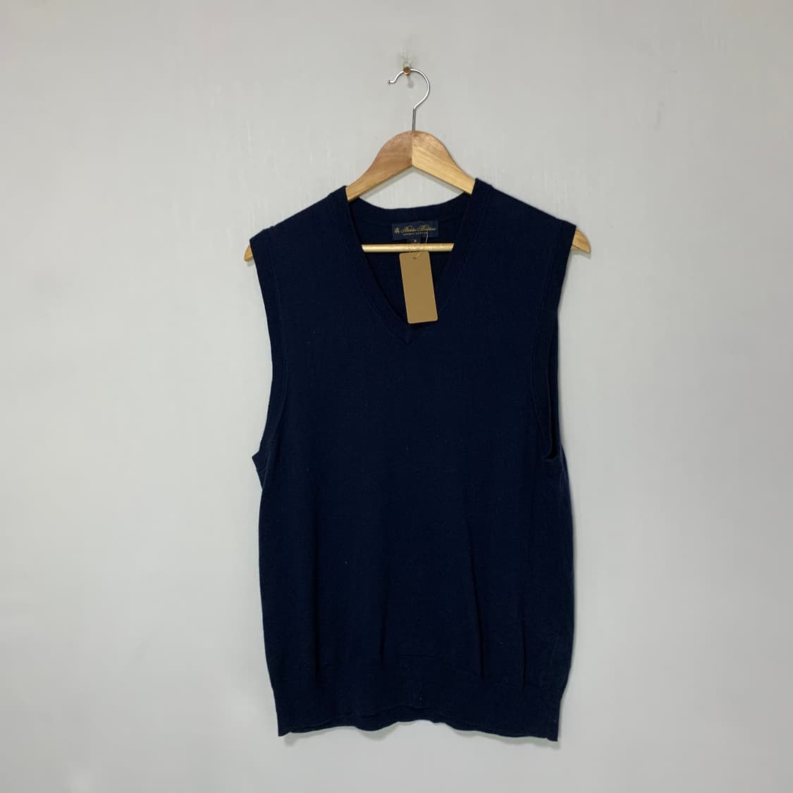 브룩스브라더스 니트 조끼 네이비 M 빈티지 수피마 코튼 상품이미지1