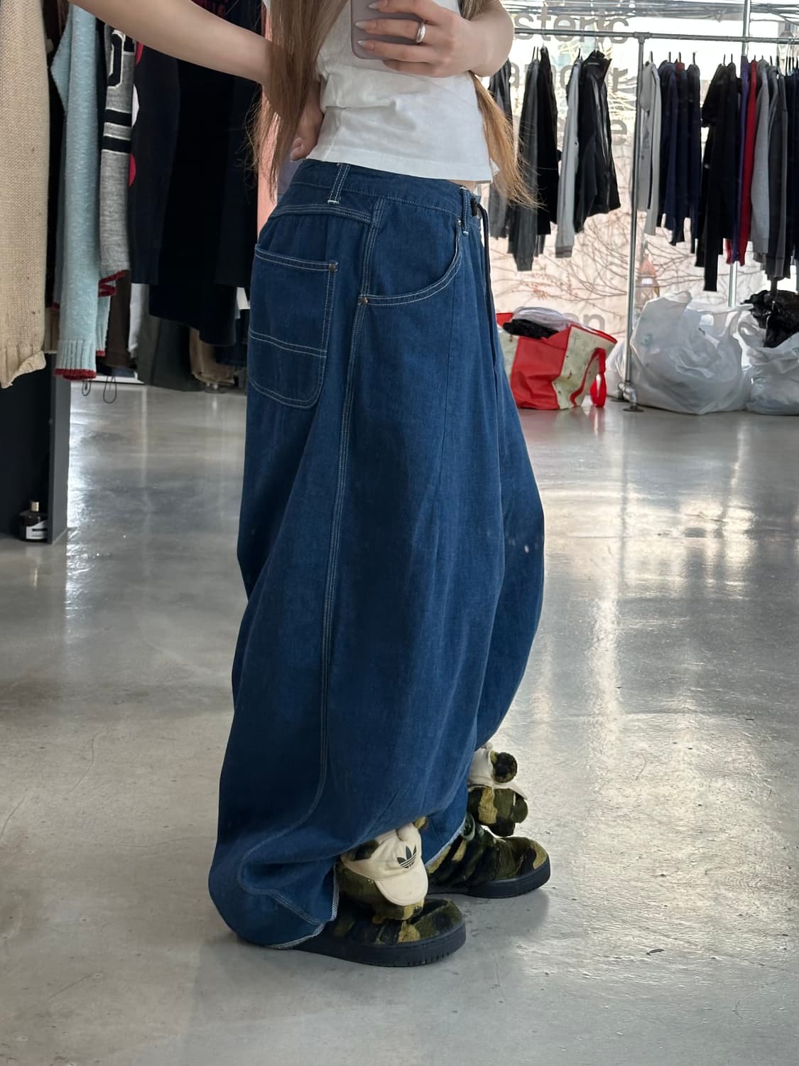 니들스 HD 데님 벌룬 페인터 팬츠 상품이미지4