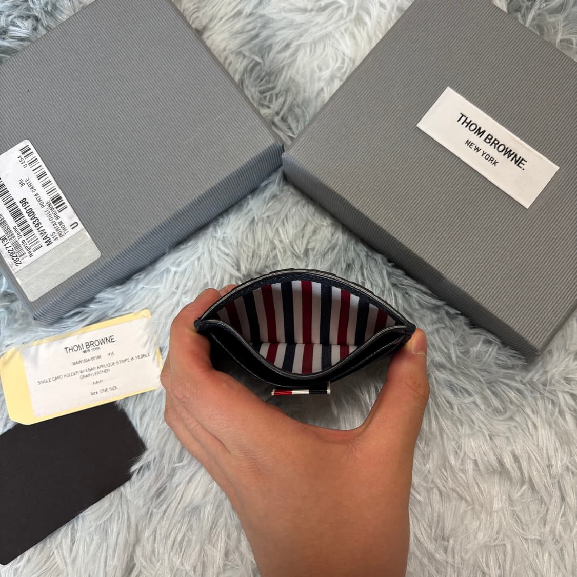[OS] 톰브라운 네이비 카드지갑 상품이미지3