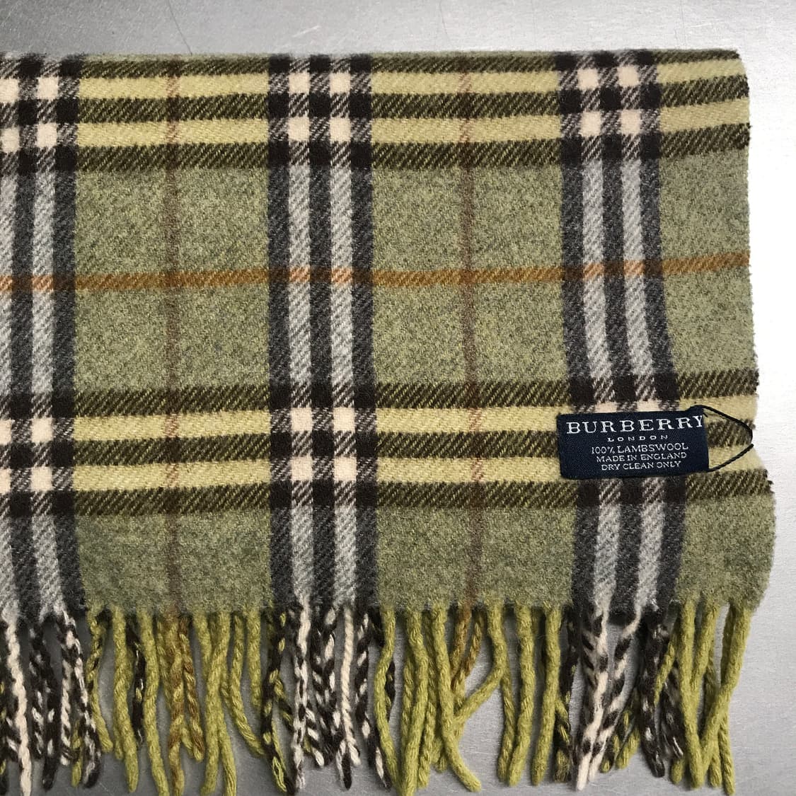 버버리 정품 램스울 머플러 카키 상품이미지3