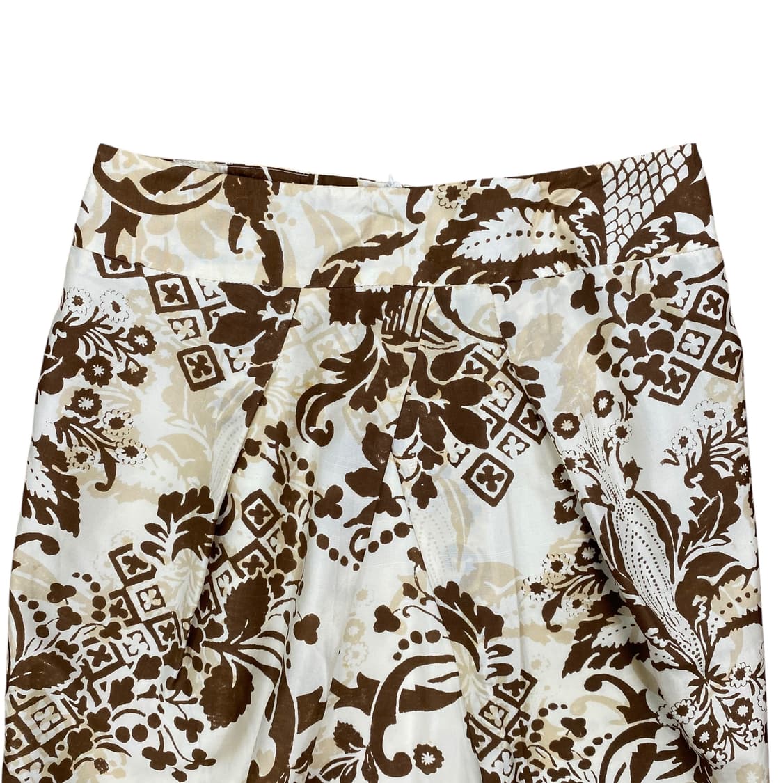 Marella, brown pattern mid skirt  상품이미지3