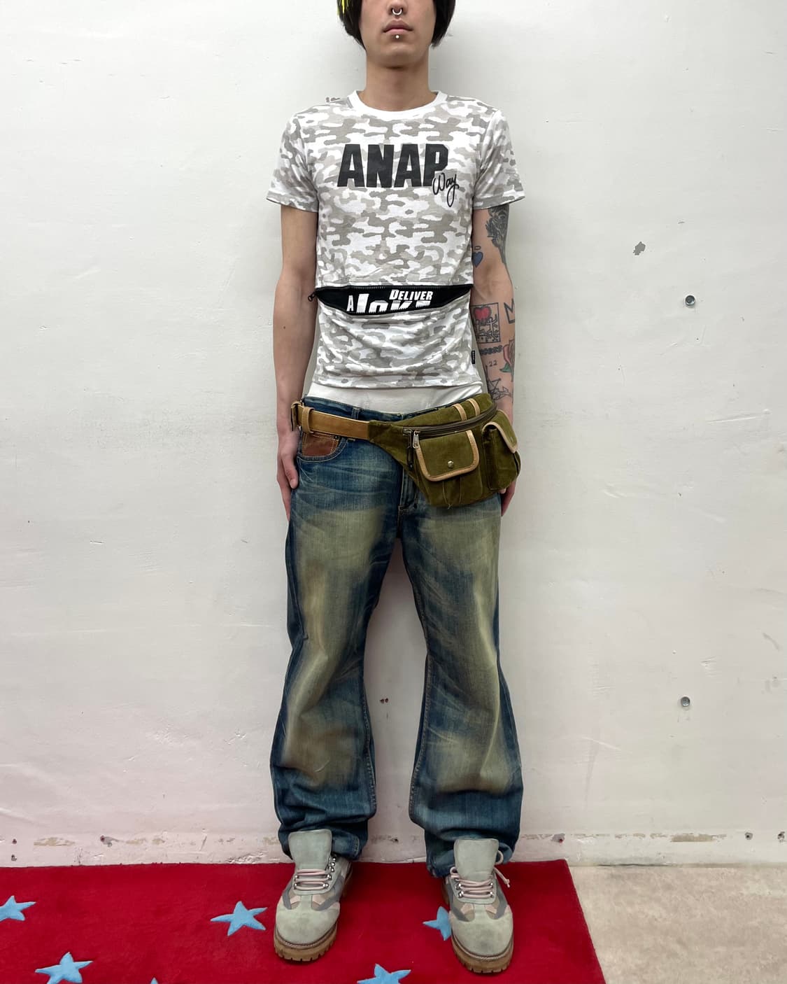 anap camouflage zipper t-shirt  상품이미지4