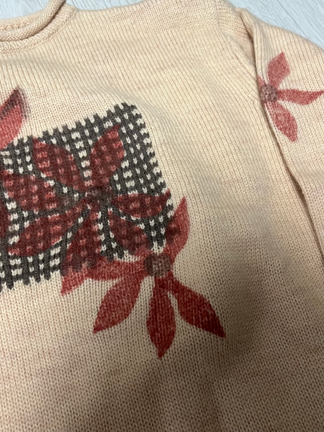 빈티지 꽃니트 상품이미지5