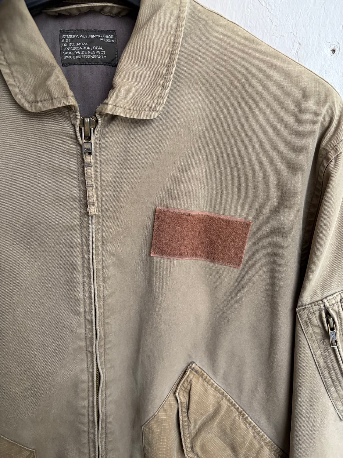 00s stussy Army mix jacket 상품이미지7