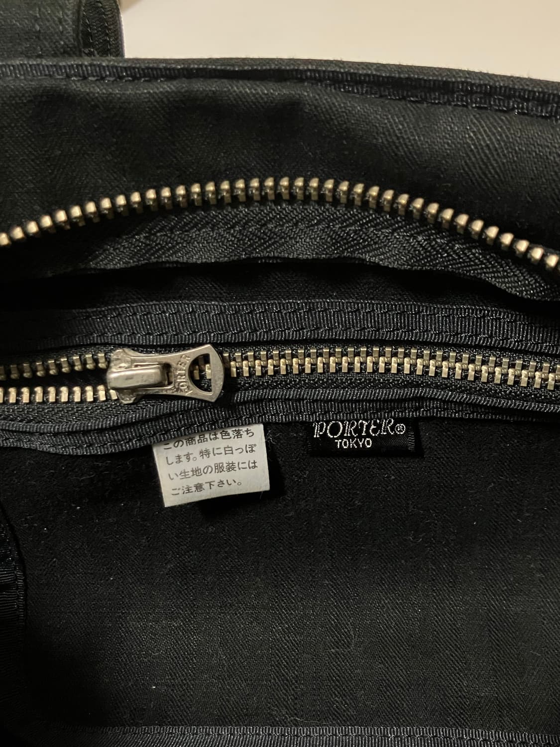 요시다 포터 코튼 보스턴백 블랙 상품이미지4