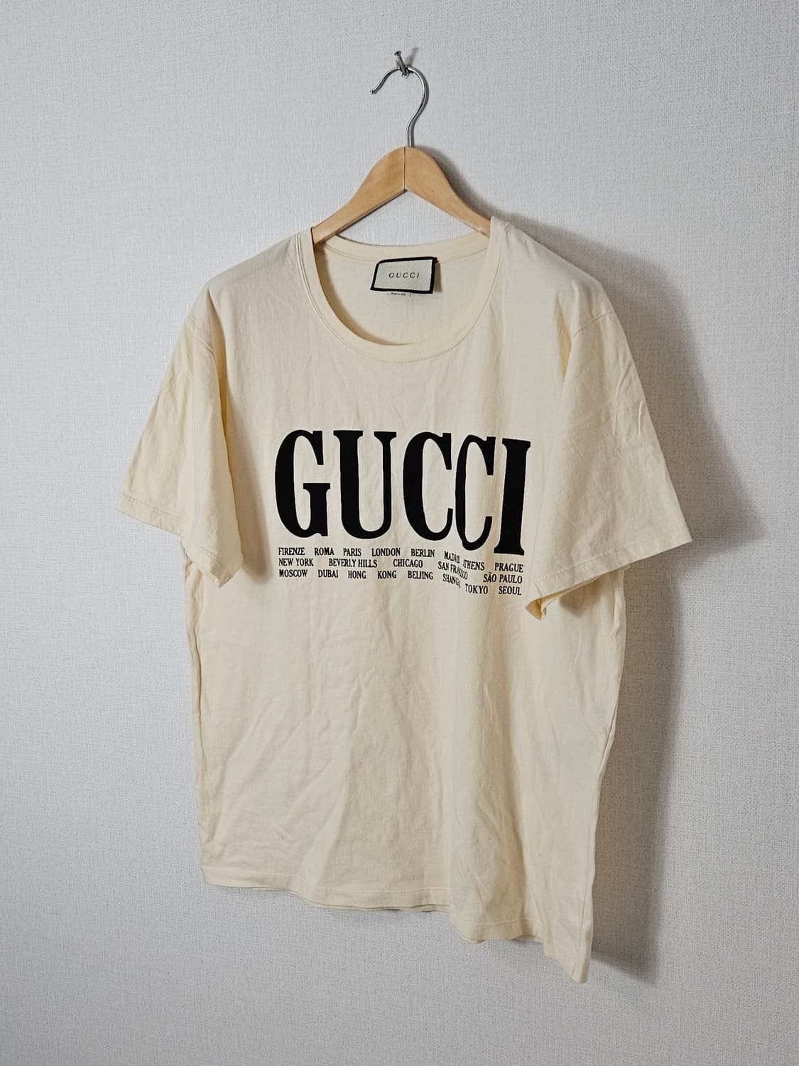 구찌 GUCCI 시티 반팔 티셔츠 XL (정품) 상품이미지2