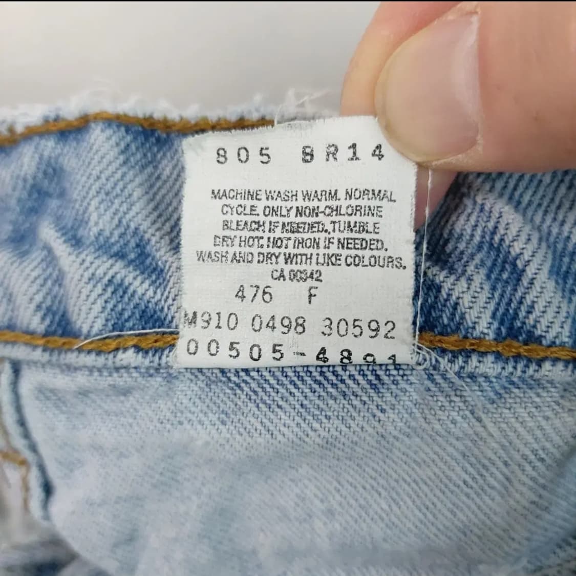 빈티지 리바이스 505 벨바텀 디스트레스드 상품이미지10