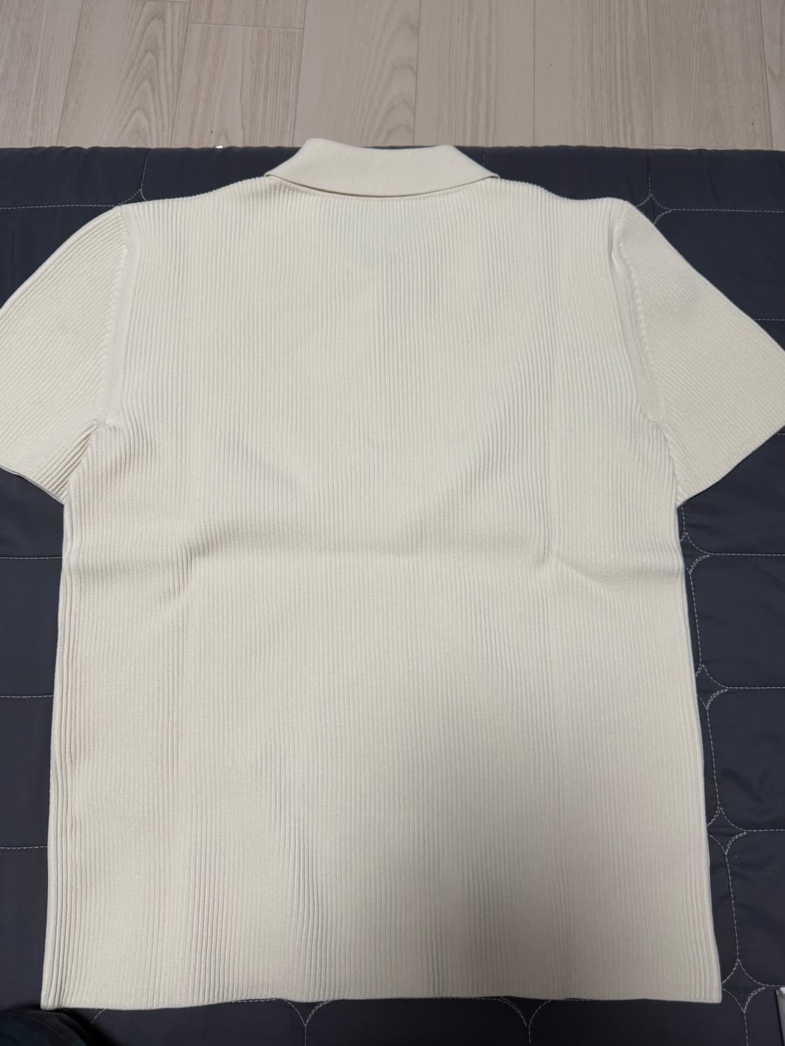 렉토 컴팩트 카라 니트 아이보리 클래식 폴로 s 상품이미지4