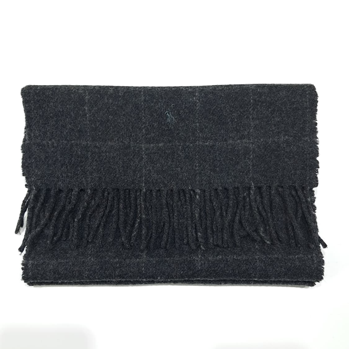 MX523 폴로 90s 스코틀랜드판 램스울 윈도우페인 차콜그레이 머플러 상품이미지7