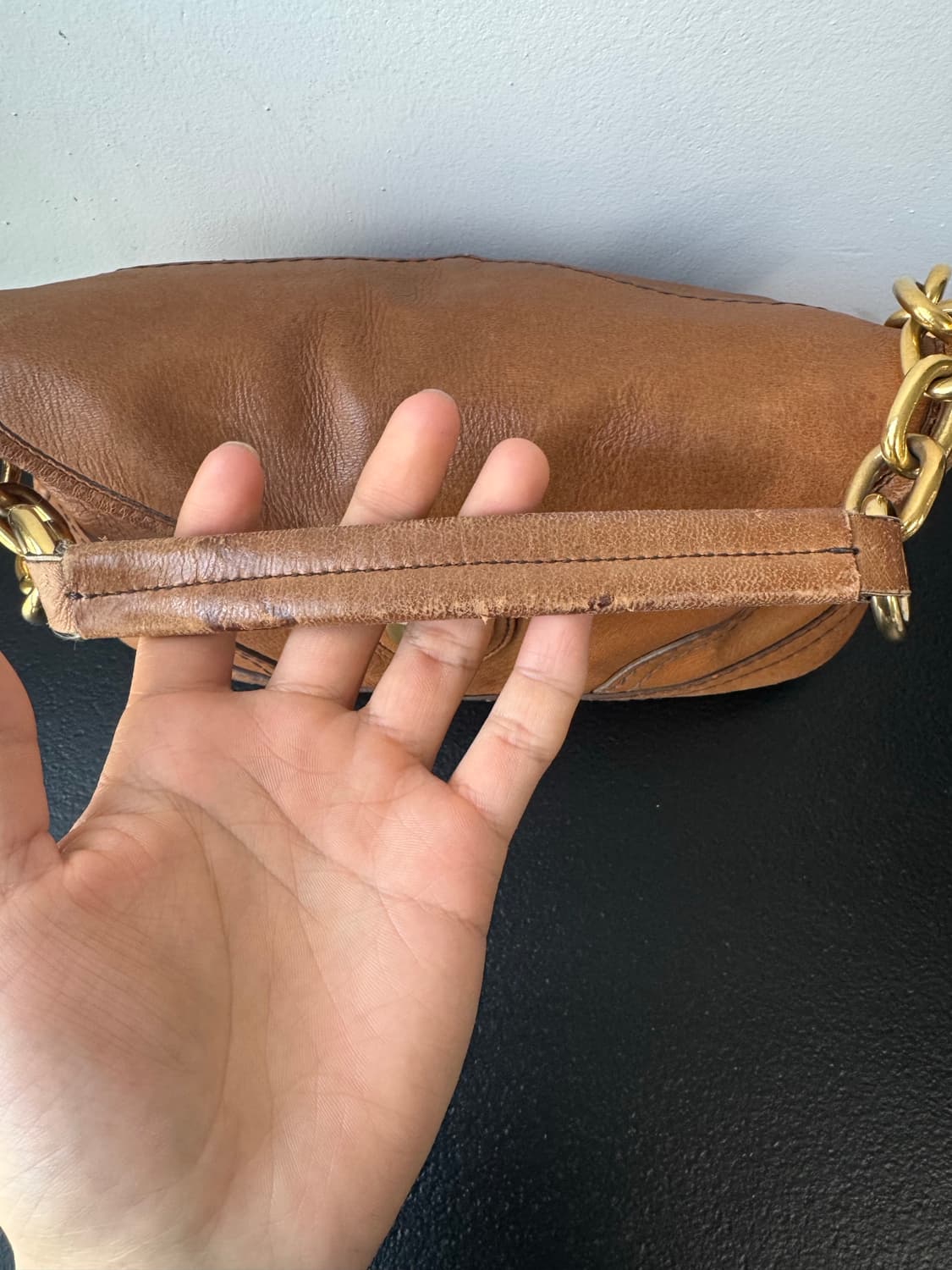 프라다 카우레더 체인 숄더백(정품) 상품이미지6