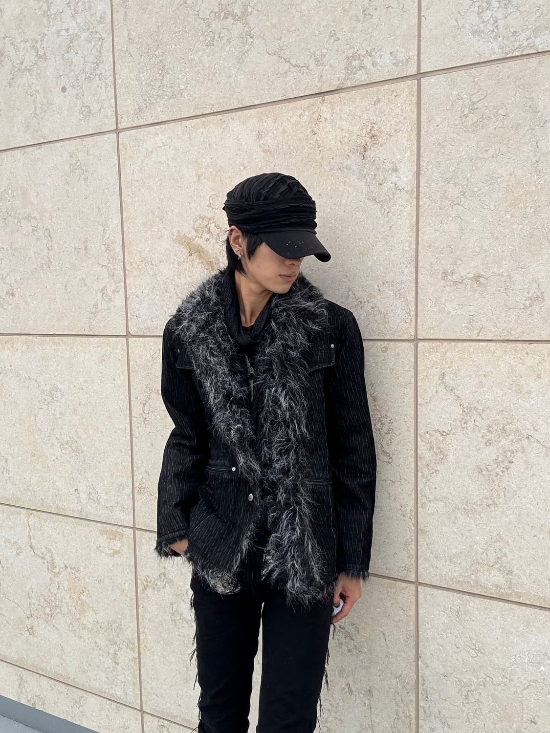 “Bernings sho”00’s Rare Archive Fur Trim 상품이미지2