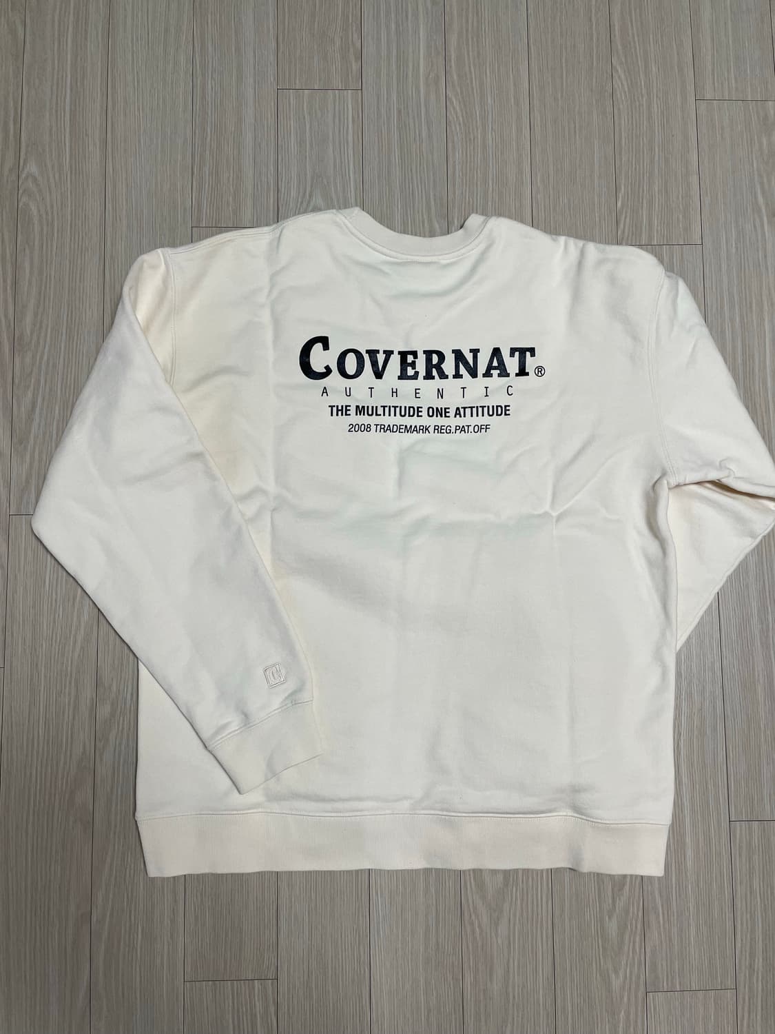 커버낫 맨투맨 아이보리 상품이미지1