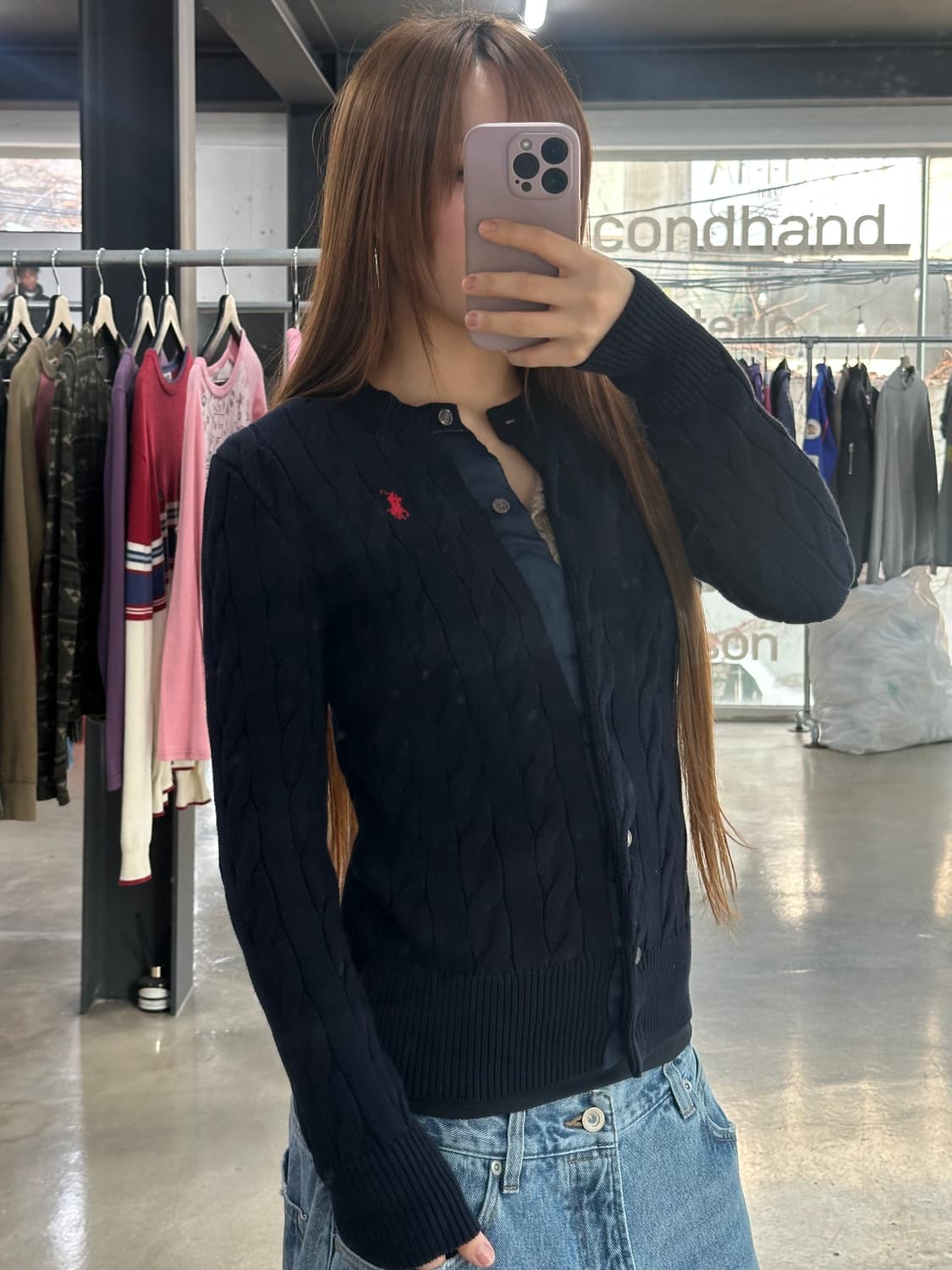 폴로랄프로렌 큐알텍 케이블 가디건 상품이미지2