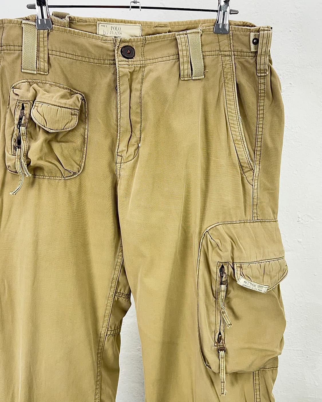 00s 폴로 진스 베이지 멀티 포켓 밀리터리  카고 팬츠 상품이미지3